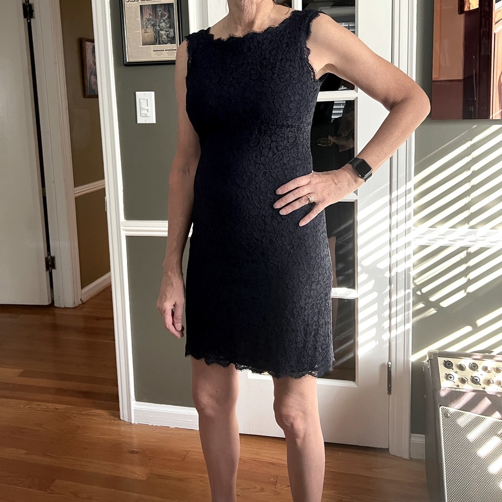 Dark Blue Lace cocktail dress